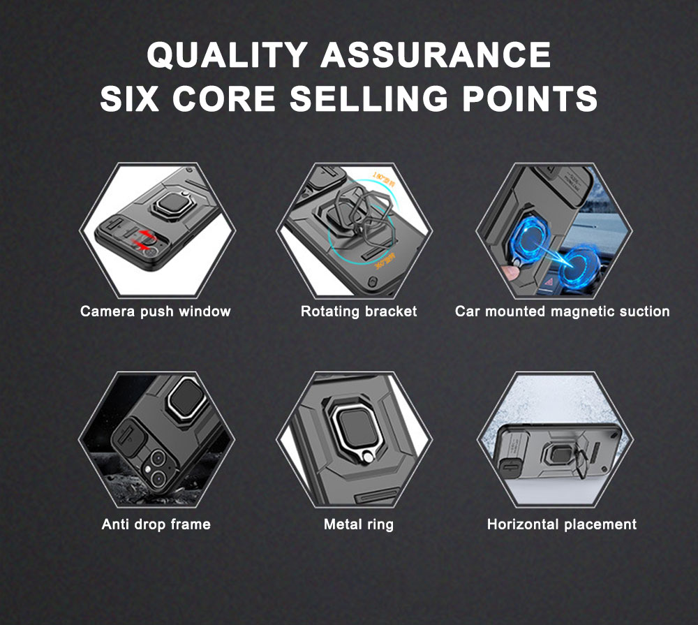 Slide Phone Case for Iphone 15 14 13 12 11 10 Plus Pro Max Rotating Camera Lens Protector Magnetic Privacy Cover Laudtec