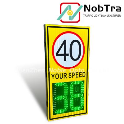 Solar Powered LED Radar Speed Sign with Variable Speed Limit Detection