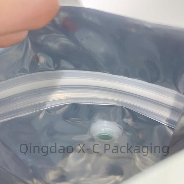 Food Storage Nuts Coffee Beans Food Grade Customizable Kraft Paper Bag With Window Stand Up Pouch Black Doypack Zip Lock