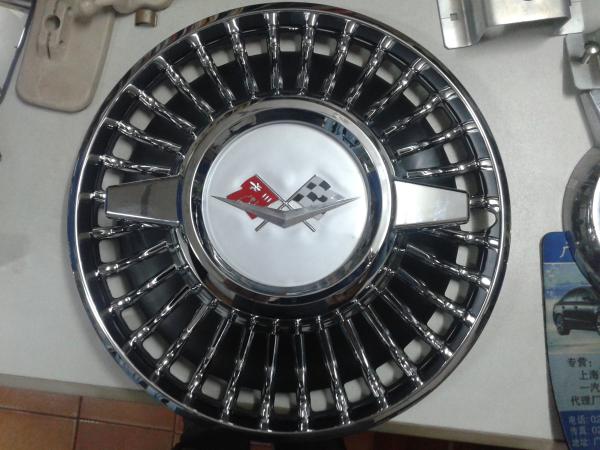 Custom Car Plastic  Wheel Hub Cover , 13 / 14 Inch Bus Hub Caps ABS Material