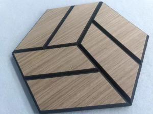 OEM ODM Sound Absorbing PET Wood Veneer Acoustic Panels Lightweight Wall Panel