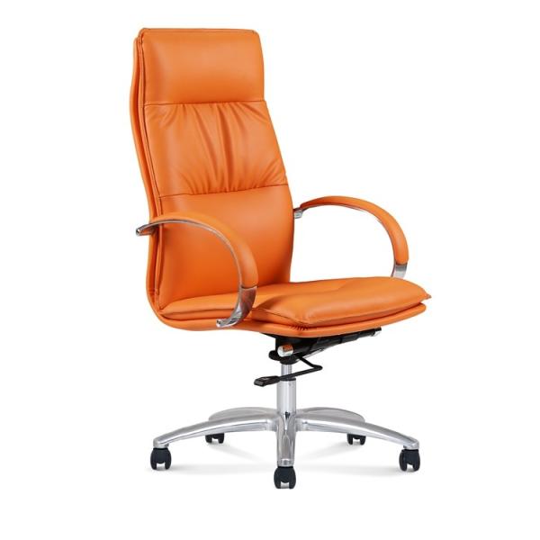 35cm Base Ergonomic Executive Leather Office Swivel Chairs 4d Adjustable Nylon Caster