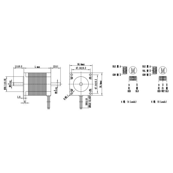 мотор Nema 2NM 23 76mm Stepper с машиной 57hs76-3004 CNC тормоза большой