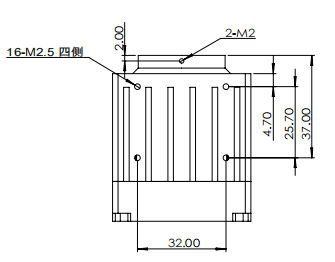 640×512 15μm 50fps Uncooled SWIR InGaAs Camera GigE Low Power GS-SW640171550S-UC-G