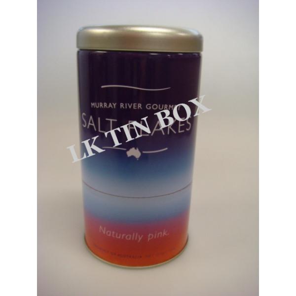 Cartuchos decorativos do chá do vintage, recipientes redondos da lata para o empacotamento de sal do chá verde