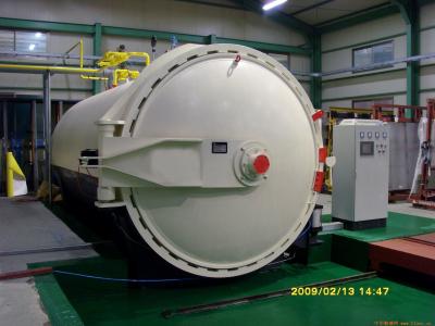 Steam Brick Industrial Autoclave Pressure Φ3m For Glass Deep - Processing