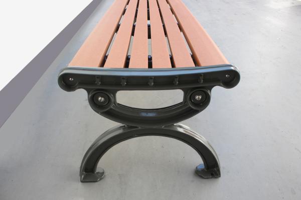 Customized Outdoor Recycled Plastic Benches , Outdoor Urban Furniture 1500mm Length
