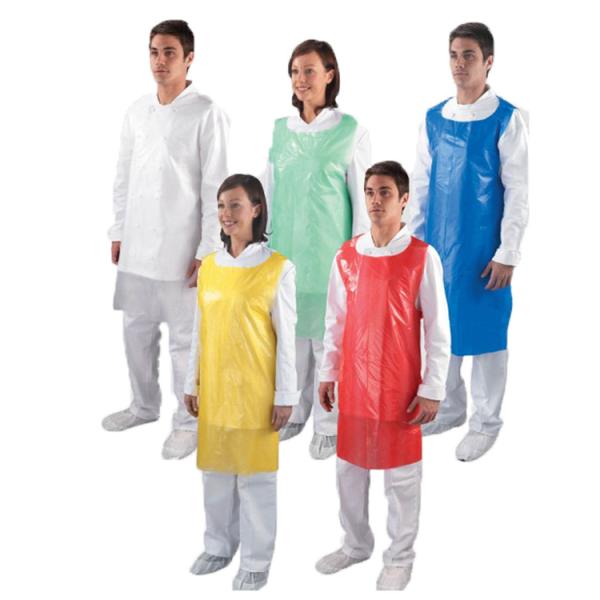 18g Oilproof Sleeveless Disposable Plastic Aprons