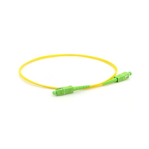 Yellow Single Mode Optical Patch Cord / PVC Sc Apc Patch Cord 3 Meter