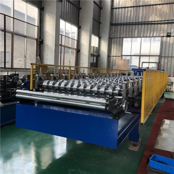 Galvanized Steel Coating Roof Panel Roll Forming Machine 380V High Speed 5.5kw