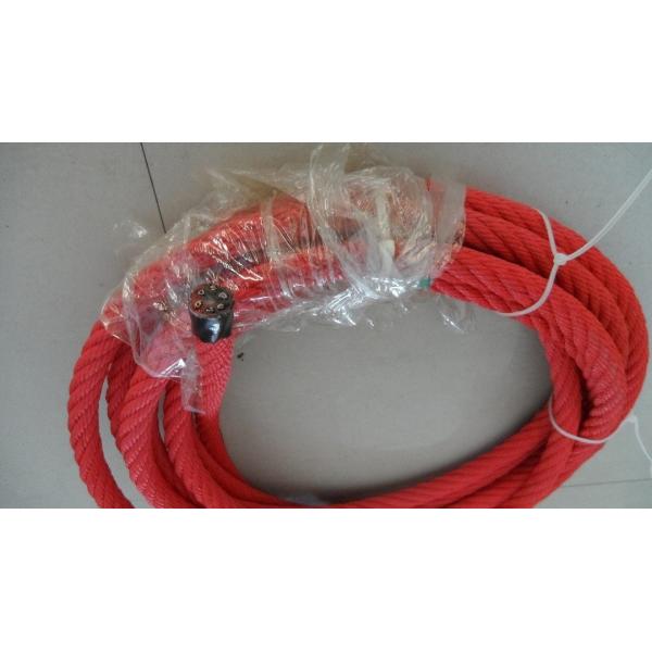 6 Strands 16mm Red Playground Ropes Combination Multifilament Polypropylene Rope