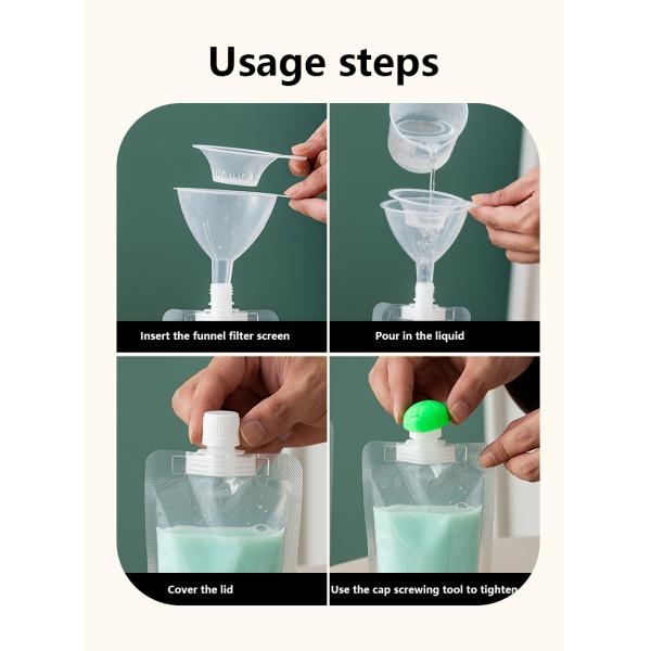 Transparent disposable finished product bag suction bag milk tea yogurt soy milk traditional Chinese medicine liquid packaging bag self-supporting beverage bag