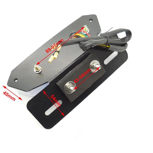 Motorcycle LED Tail Light with Turn Signals Red/Yellow Light Color and 0.01-0.29W