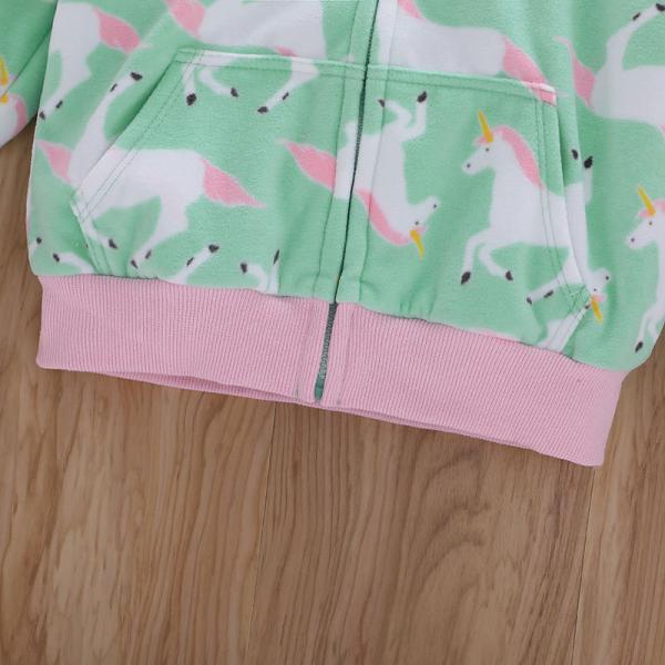 Куртка детей застежка-молнии печати мультфильма одежды детей зимы младенческая с капюшоном