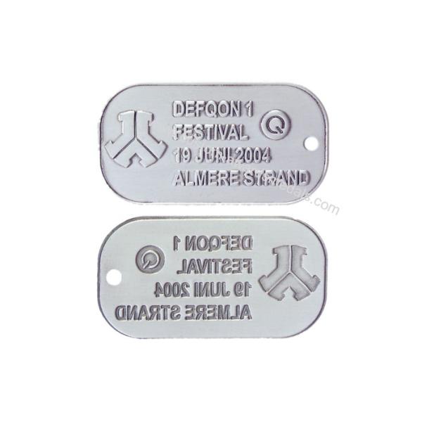 Custom Aluminum, Stainless Steel, Pewter Man - Woman Stamped Personalised Dog Tags