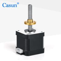 Motor deslizante do NEMA 17 lineares de Casun 34mm com parafuso movimentador 42mm 6.4V 1.28A
