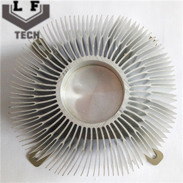 Round Fin Aluminum Extrusion Heat Sinks For CPU Cooler For Large Equipment Heat Dissipation