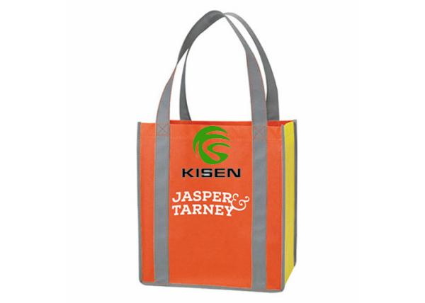 Handled Biodegradable Shopping Bags , Recycling 60 - 120gsm Pp Non Woven Bags
