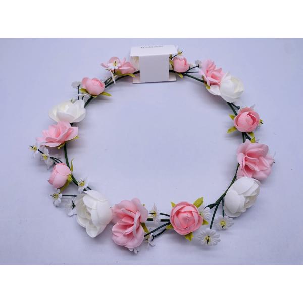 La couronne de fleurs élastique durable, la couronne de fleurs portable