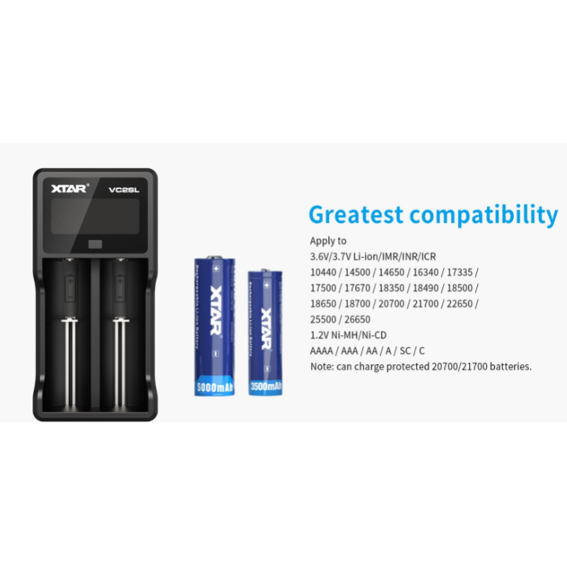 VC2SL 18650 Li Ion Battery Charger  LCD Display Aaa Charger Internal Resistance