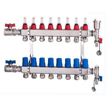 1 G 304 Stainless Steel underfloor heating manifolds