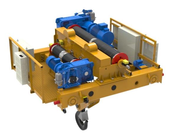 5ton~500ton Double Girder Overhead Crane With Trolley Lifting