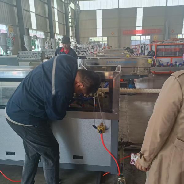 100m/roll Winding Machine Carbon Spiral Corrugated Pipe Production Line with Water Cooling Way