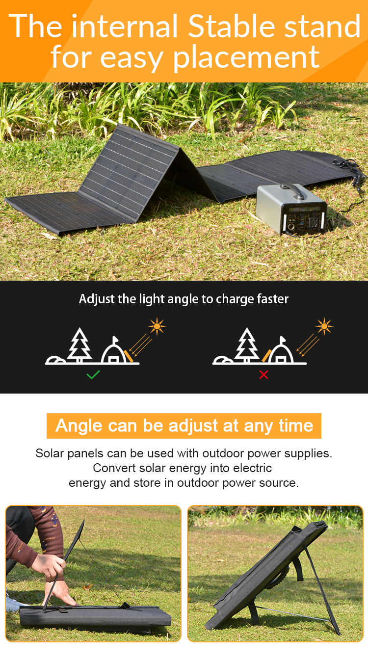 портативный складывая Monocrystalline ЛЮБИМЕЦ панели солнечных батарей 200W заморозил