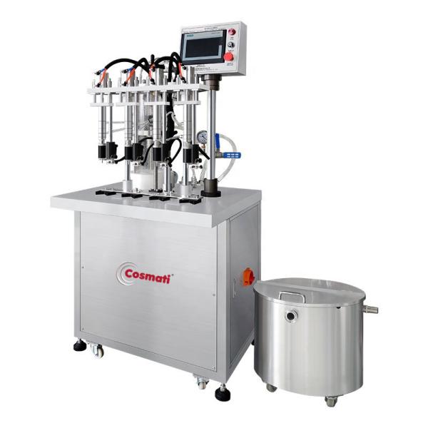 10 Heads Filling Machine for Perfume Liquid Negative Pressure Stainless Steel 316L