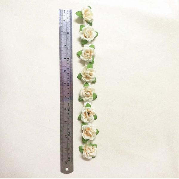 Customized Fabric Craft Flowers Handmade Rose Belt For Home Decoration Accessories