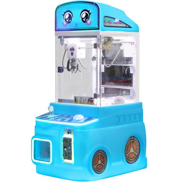Blue New Mini Fire Truck Jouet Vendeuse automatique Machine à poupée amusante à pièces