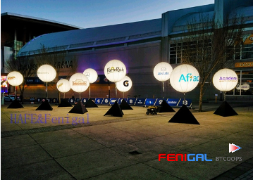 Customizable 220V LED Inflatable Event Lighting Balloon For Exhibition Decoration Hangable Design