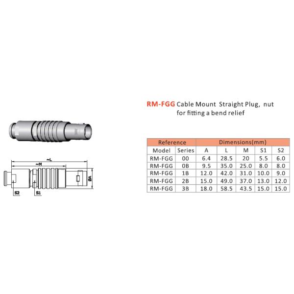 Circular IP50 Plastic Push Pull Connectors Natural Chrome Plated
