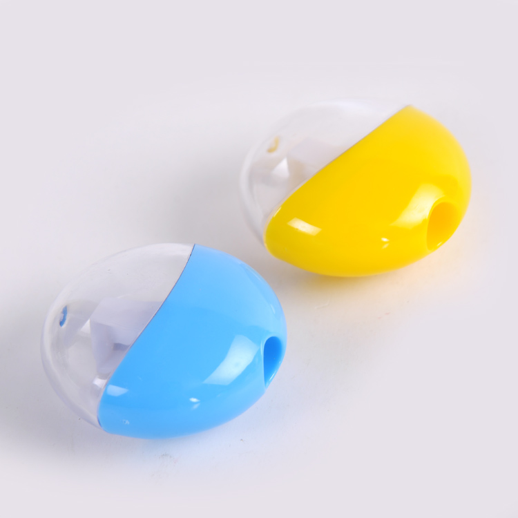 promotion custom round shape plastic novelty cheap pencil sharpener