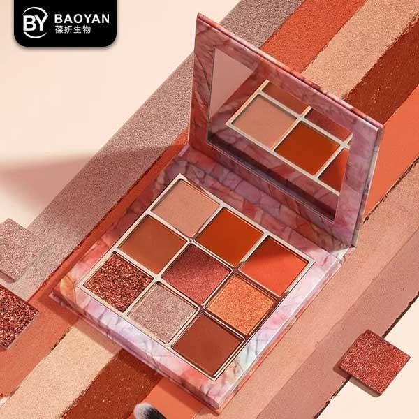 Crueldade mineral pigmentada da sombra da composição da cara de 9 cores elevação cosmética livre