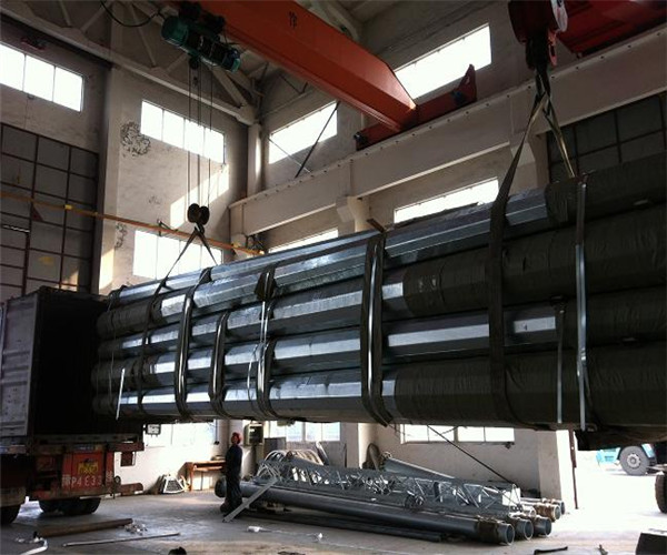 Custom Hot Dip Galvanised Steel Tubular Pole , Metal Electric Power Pole