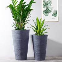 Artigos exteriores grande Clay Plant Pots Gray Color de Clay Flower Pots Homewares Decorative