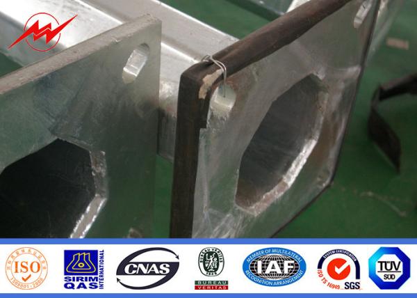 conical type Q235 Steel galvanized Street Light Poles 6M 7M 8M