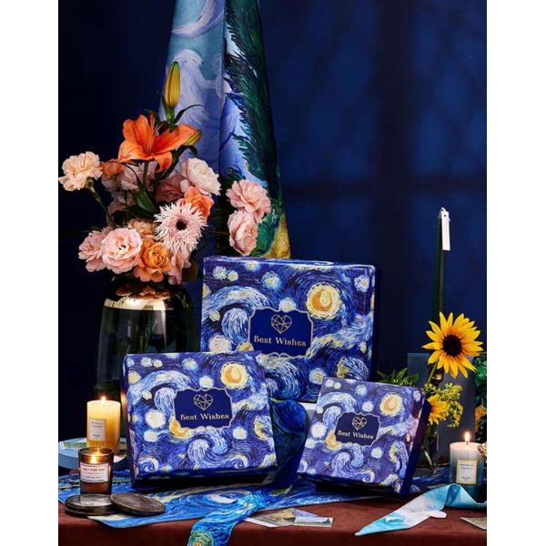 Luxury Design Blue Carton Corrugated Gift Box Garment Clothing Packaging Box