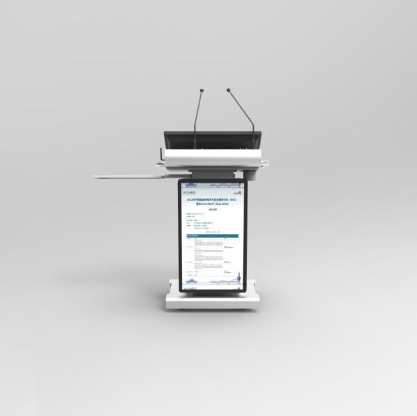Touch Panel Dual System Teacher Smart Digital Podium Lectern For School Classroom