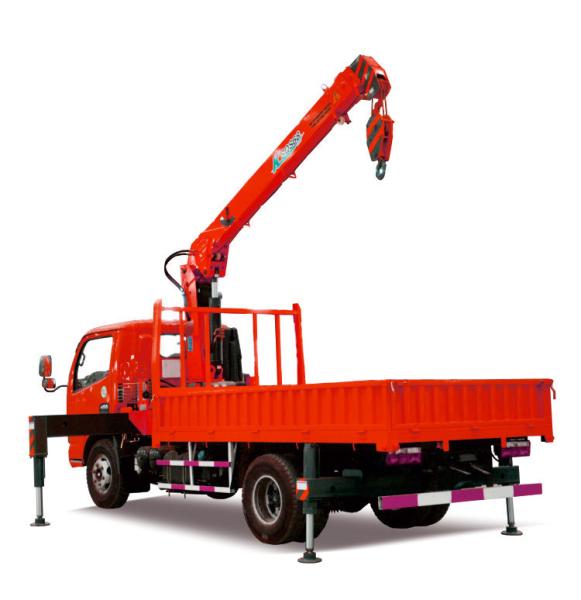 Mobile 8 Ton Truck Crane Hydraulic Parts And MOOG Cylinder Equipped