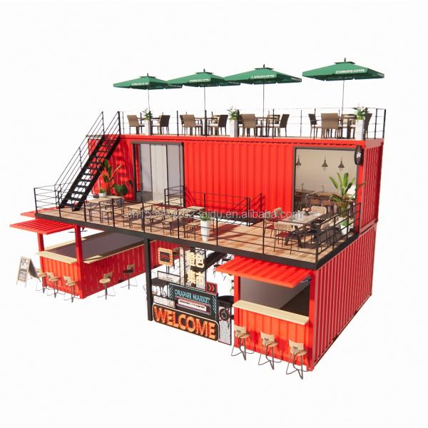 Experience the Best of Beer/Coffee/Food Kiosks with Our 40FT Container Bar and Terrace