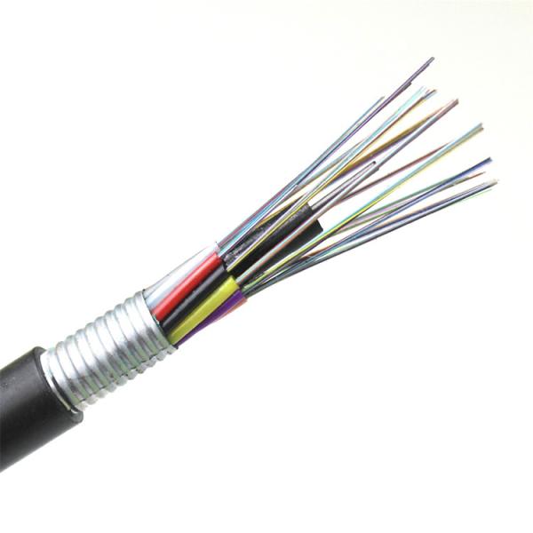 Armored underground Single Mode 96 core fiber optic cable GYTA