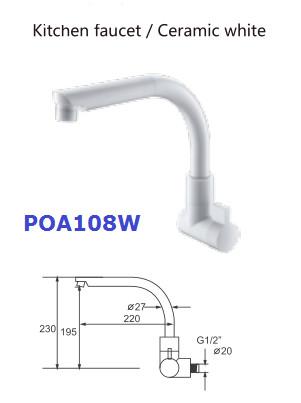 Plastic Goose Neck Satin Finish Toilet Hand Faucet