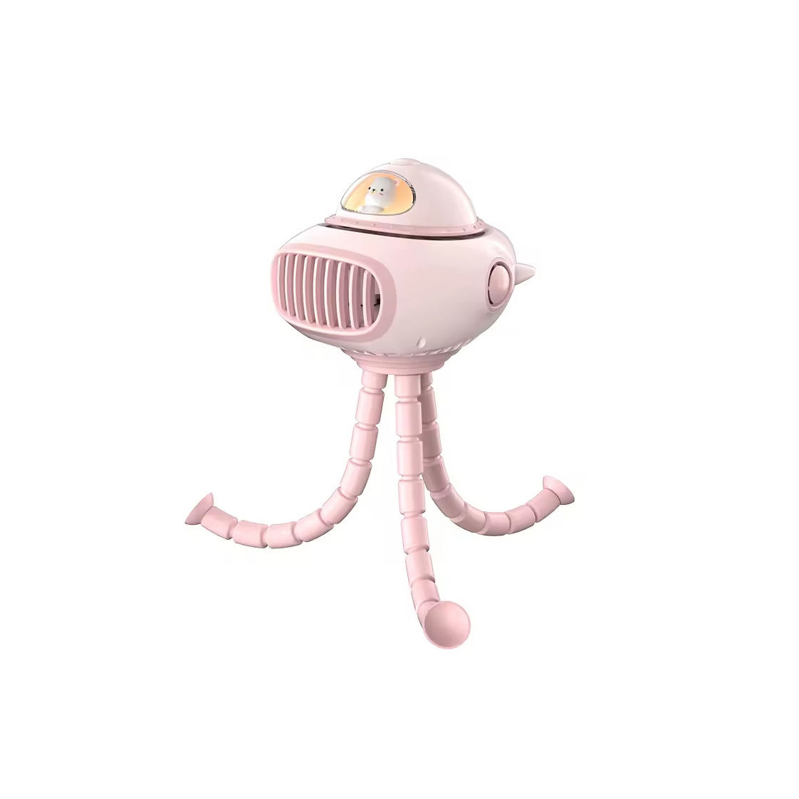 Safe Design Auto Rotate 120 Degrees Rechargeadle Multifunction Table Baby Portable Oscillating Stroller Fan With Flexible Tripod