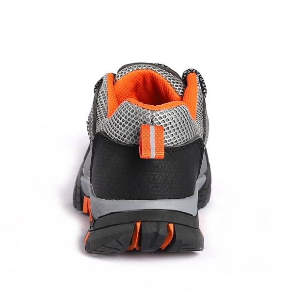 Breathable Slip Resistant Unisex Low Cut Leather Workplace Sneakers Mesh Boots Safety Shoes