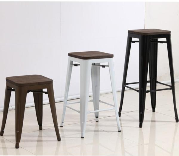 YLX-1108 Aluminium/Steel Loft Styl Square Seat Dining Chair