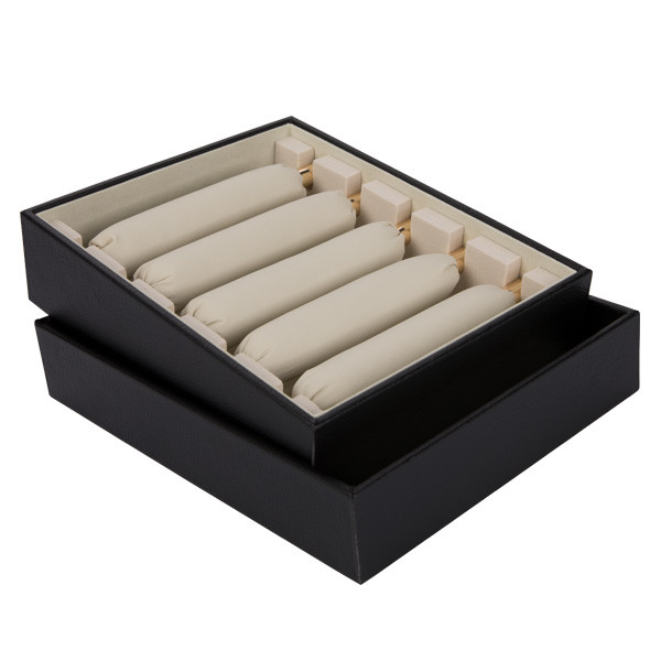 Various Stackable Jewelry Organizer , High Grade Pu Leather Ring Display Box
