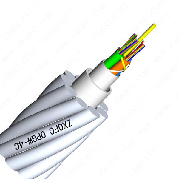 Power Station OPGW Fiber Cable Composite Overhead Ground Wire Uni - Tube