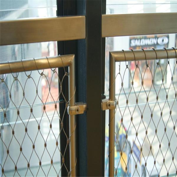 Knotted SS Cable Net 7×19 Handrails Balustrade Interwoven Wire Mesh Stair Railing